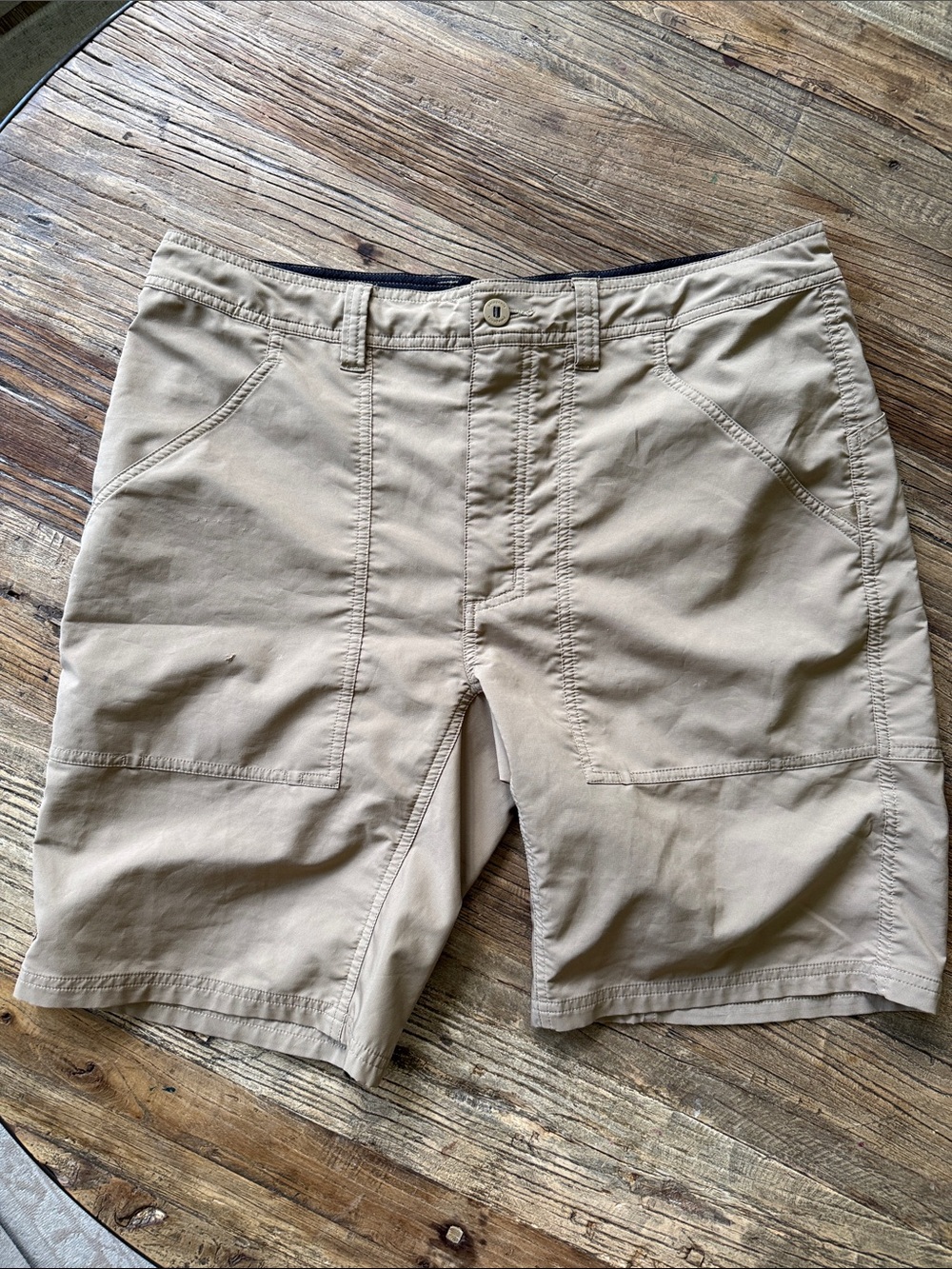 Patagonia Men's Khaki Fishing Performance Shorts - Casual Everyday Wear